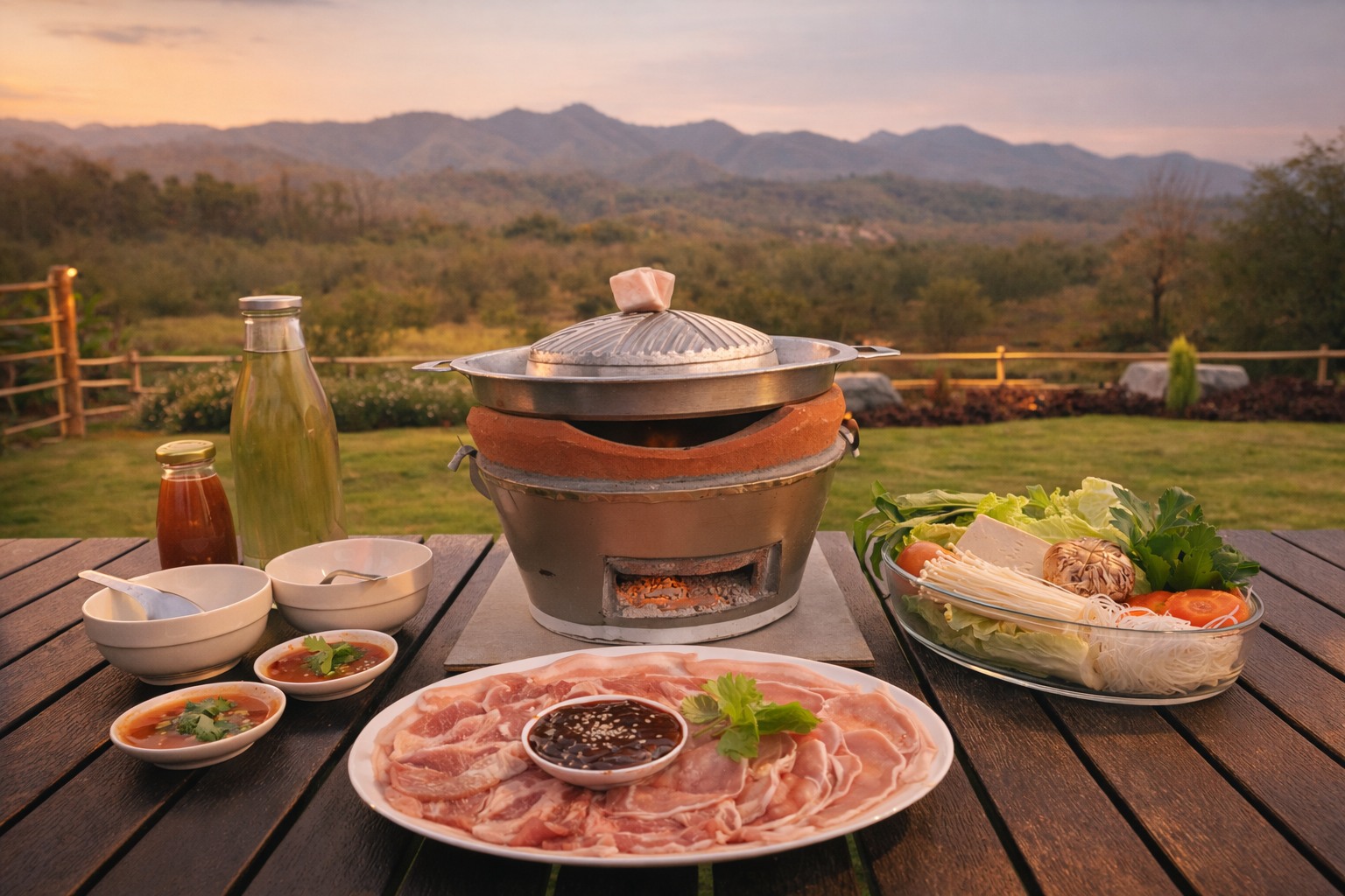 ชุดหมูกระทะและ BBQ ที่สามารถจัดให้ตามคำขอ